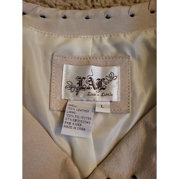 Native American Women's Western Real Leather Jacket With Fringe Hand Made Work - Picture 7 of 16